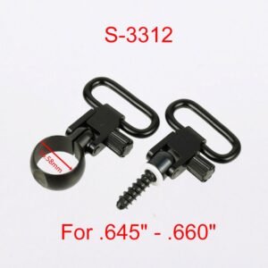 Quick Detach Sling Mount Kit (S5912 / S5932 / S3312 / S3912) – 1” QD Sling Swivel Set for Rifle & Shotgun