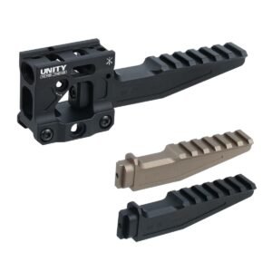 HRF Style Riser Mount Picatinny Rail Extension | CNC Aluminum Tactical Mount for Optics & Accessories