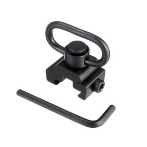 QD Sling Swivel with 20mm Picatinny Rail Adapter – 1.25" Push Button Quick Detach Aluminum Mount