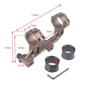 1.93 Inch Scope Mount Bridge Bracket, 3025.4mm Optic GE Mount, Engraved Long One-Piece Level Mount