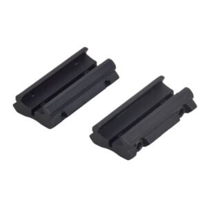 2 Pack 11mm to 20mm Dovetail to Picatinny Weaver Rail Adapter, Mini Aluminum Alloy Scope Mount Adaptor, Black Low Profile Converter Clip