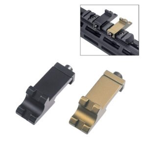 20mm Aluminum Alloy Rail 45 Degree Offset Rail Mount Clamp Full Metal Flashlight Modification Accessories with Hex Wrench