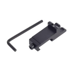 20mm Aluminum Alloy Rail 45 Degree Offset Rail Mount Clamp Full Metal Flashlight Modification Accessories with Hex Wrench