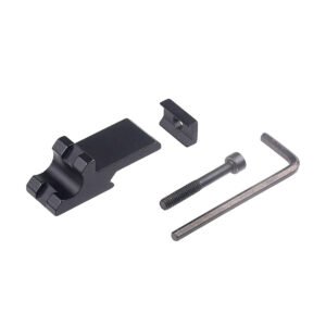20mm Aluminum Alloy Rail 45 Degree Offset Rail Mount Clamp Full Metal Flashlight Modification Accessories with Hex Wrench