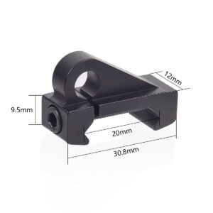20mm Aluminum QD Butterfly Buckle, Single Double Point Picatinny Rail Sling Strap Connector, Tactical Toy Gear Accessory