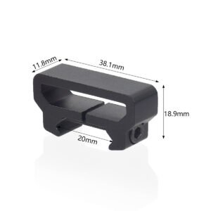 20mm Aluminum QD Butterfly Buckle, Single Double Point Picatinny Rail Sling Strap Connector, Tactical Toy Gear Accessory