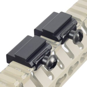 20mm to 11mm Aluminum Alloy Riser Rail, Tactical Flashlight Mount Adapter Bracket (1 Pair)