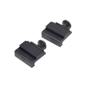 20mm to 11mm Aluminum Alloy Riser Rail, Tactical Flashlight Mount Adapter Bracket (1 Pair)