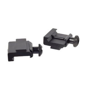 20mm to 11mm Aluminum Alloy Riser Rail, Tactical Flashlight Mount Adapter Bracket (1 Pair)