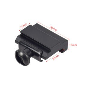 20mm to 11mm Aluminum Alloy Riser Rail, Tactical Flashlight Mount Adapter Bracket (1 Pair)
