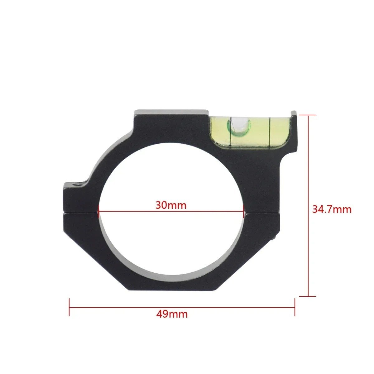 25.4mm 30mm Bubble Level Scope Ring, Aluminum Alloy Rifle Scope Tube Clamp Level Mount Holder-12 25.4mm 30mm Bubble Level Scope Ring, Aluminum Alloy Rifle Scope Tube Clamp Level Mount Holder