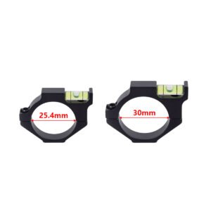 25.4mm 30mm Bubble Level Scope Ring, Aluminum Alloy Rifle Scope Tube Clamp Level Mount Holder