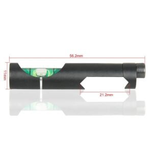 25.4mm 30mm Bubble Level Scope Ring, Aluminum Alloy Rifle Scope Tube Clamp Level Mount Holder