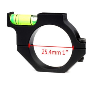 25.4mm 30mm Bubble Level Scope Ring, Aluminum Alloy Rifle Scope Tube Clamp Level Mount Holder