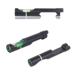 25.4mm 30mm Bubble Level Scope Ring, Aluminum Alloy Rifle Scope Tube Clamp Level Mount Holder
