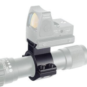 25.4mm 30mm Scope Mount Ring, Tube Clamp Bracket with Rail for Flashlight Laser Sight