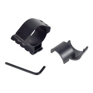 25.4mm 30mm Scope Mount Ring, Tube Clamp Bracket with Rail for Flashlight Laser Sight