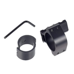 25.4mm 30mm Scope Mount Ring, Tube Clamp Bracket with Rail for Flashlight Laser Sight