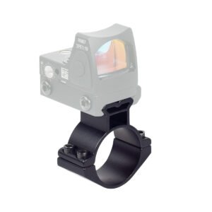 25.4mm 30mm Scope Mount Ring, Tube Clamp Bracket with Rail for Flashlight Laser Sight
