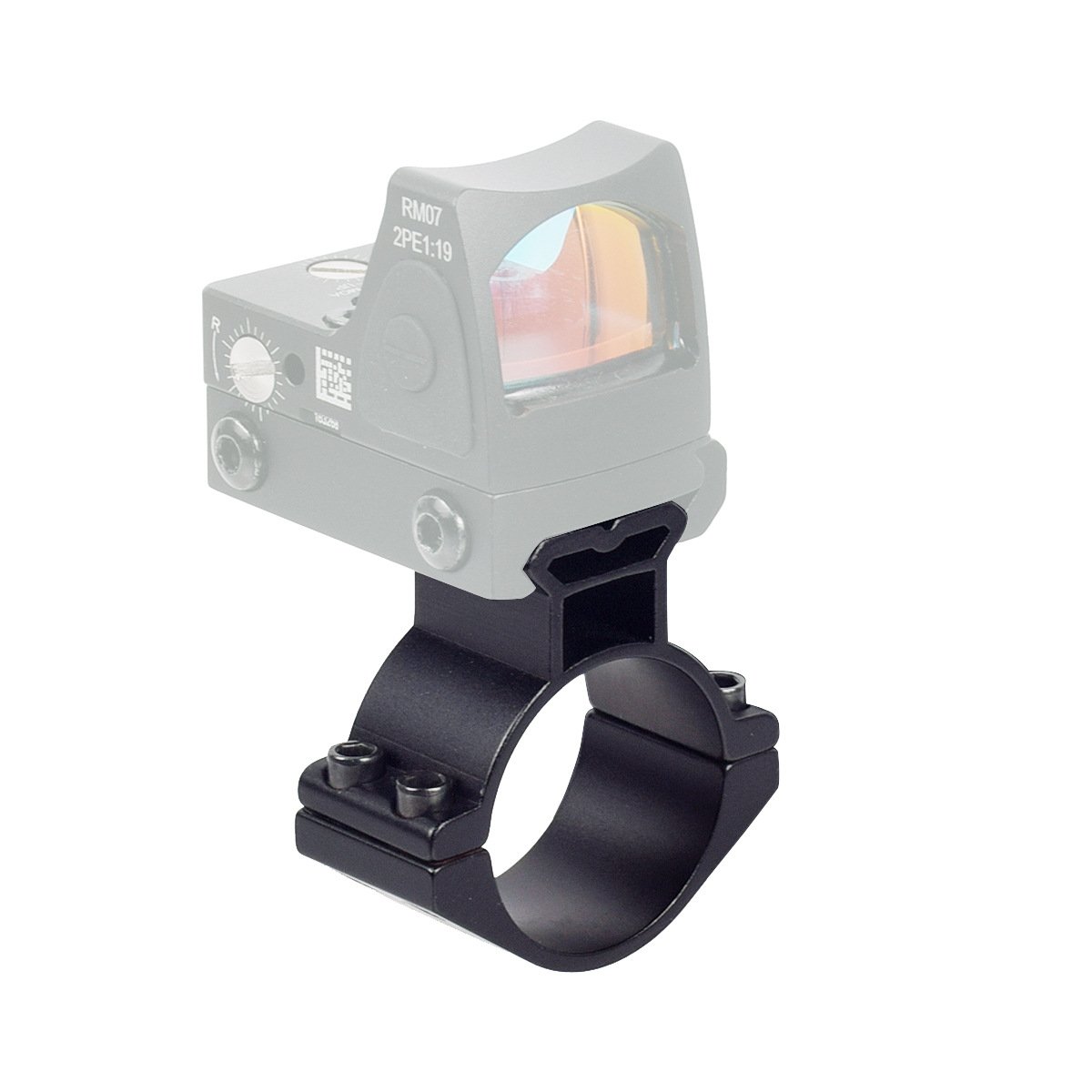 25.4mm 30mm Scope Mount Ring, Tube Clamp Bracket with Rail for Flashlight Laser Sight-7 25.4mm 30mm Scope Mount Ring, Tube Clamp Bracket with Rail for Flashlight Laser Sight