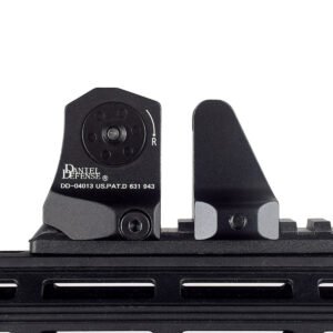 New Style DD Metal Iron Sight Set, CNC Machined Front & Rear Dual Iron Sights, Backup Mechanical Sight for AR M4