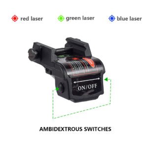 Rechargeable Tactical Laser Sight With Charger Portable Underbarrel Green Blue Laser L3-G LG02
