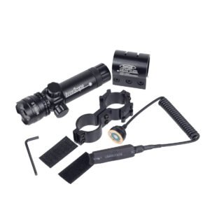 Tactical Red Green Laser Sight, Full Metal Adjustable Large Laser with Pressure Switch, 20mm Picatinny Rail Hunting Aiming Pointer