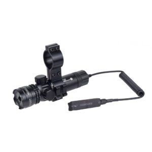 Tactical Red Green Laser Sight, Full Metal Adjustable Large Laser with Pressure Switch, 20mm Picatinny Rail Hunting Aiming Pointer