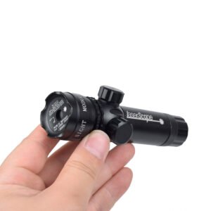 Tactical Red Green Laser Sight, Full Metal Adjustable Large Laser with Pressure Switch, 20mm Picatinny Rail Hunting Aiming Pointer