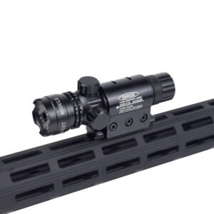 Tactical Red Green Laser Sight, Full Metal Adjustable Large Laser with Pressure Switch, 20mm Picatinny Rail Hunting Aiming Pointer