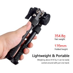 V8 Outdoor Camera Bipod, 360° Rotatable, Retractable & Foldable Legs, Universal Support Stand for Action Cameras & Outdoor Use