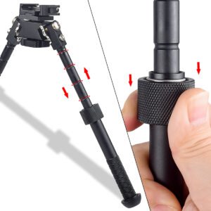 V8 Outdoor Camera Bipod, 360° Rotatable, Retractable & Foldable Legs, Universal Support Stand for Action Cameras & Outdoor Use