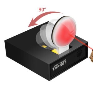 Auto Reset Flip Laser Target, Electric Sensing Shooting Practice Target Accessory for Laser & Toy Blaster Guns