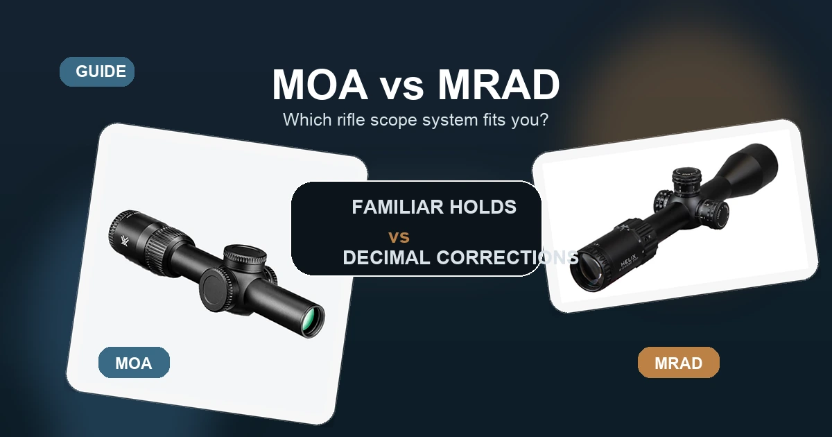 MOA versus MRAD reticle comparison