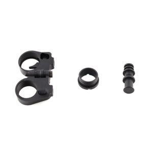 Kit contents: hinged adapter body, spacer ring and threaded extension insert