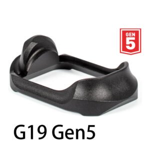 Glock 19 Gen 5 magazijnput – zwart aluminium uitlopende magazijnput