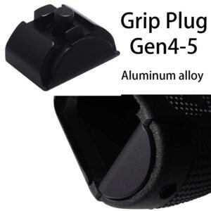 Glock Gen 5 grip plug in black aluminum for Gen 4 and Gen 5 frames
