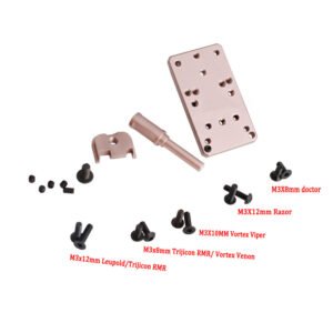 Kit piastra per ottica tan con viti per footprint RMR, Venom, Viper, DeltaPoint, Razor e Doctor