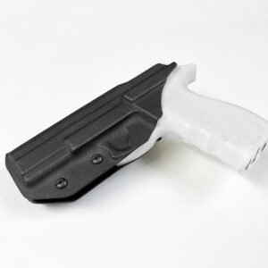 Side view of the Kydex IWB holster with pistol frame