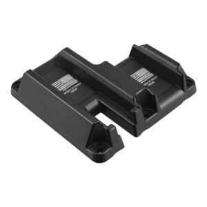 Angled view of the L-shaped magnetic gun mount