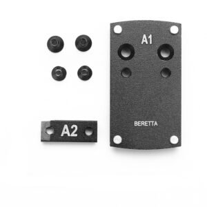 Pistol red dot mount plate A1 for Beretta with dovetail bar and screws