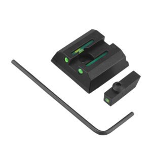 Taurus G2C fiber optic sights – green front and rear sight set with hex key