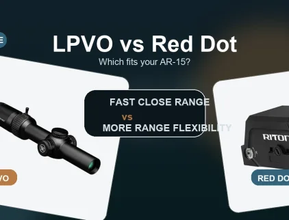 LPVO and red dot optic comparison for AR-15 setups